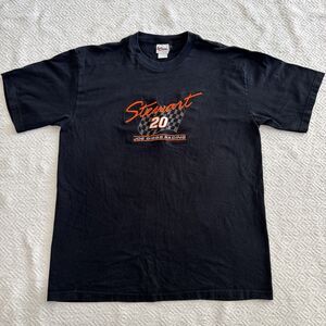 Tony Stewart NASCAR #20 T-shirt Chase Authentics Black 2003 Joe Gibbs Sz 2XL